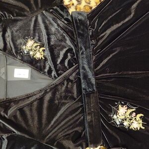 DISTURBIA 18/20 CLEOME FLORAL SPIDERWEB EMBROIDERED MINI DRESS